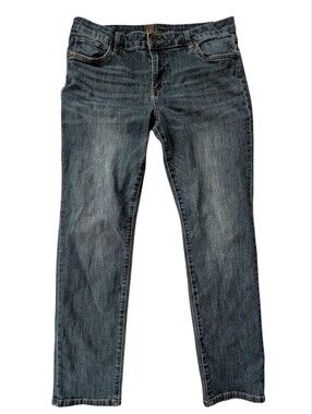 Kut from the Kloth Straight-Leg Mid Blue Denim Jeans